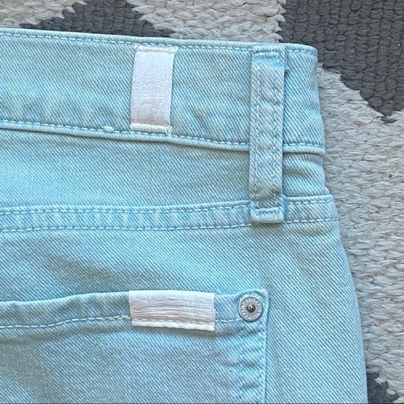 7 for All Mankind Josefina Pants Aqua Green Size 27 - Picture 5 of 8